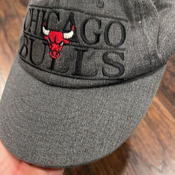 Vintage Chicago Bulls Strap back Hat - First Pick Sports embroidered spell out - Picture 3 of 6